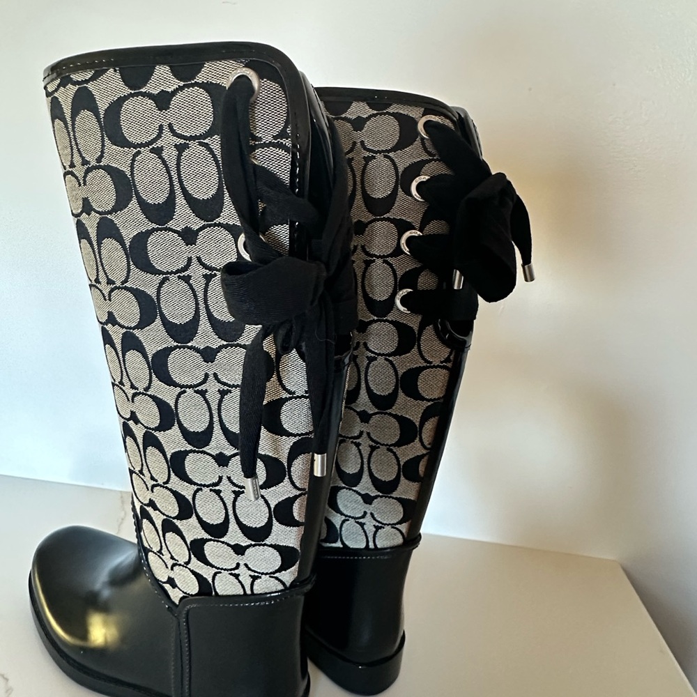 Coach Black and Gray Women's Boots - Picture 6 of 7